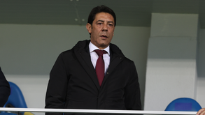 Rui Costa na tribuna do Estádio António Coimbra da Mota