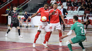 Arthur e Jacaré, futsalistas do Benfica
