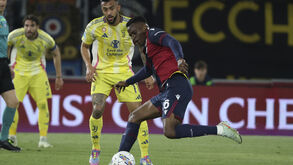 Momento do jogo entre a Juventus e o Bolonha