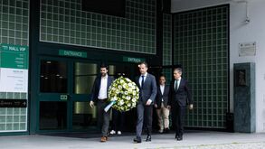 Frederico Varandas celebra Dia do Leão com as familias de José Gonçalves e Paulo Ferreira
