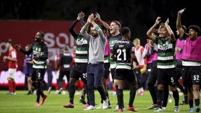 Ruben Amorim no seu último jogo pelo Sporting, em Braga
