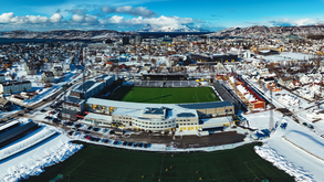 Vista aérea do Aspmyra Stadion