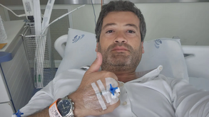 André Ventura no Hospital de Faro