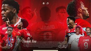 Jonathan David anuncia saída do Lille: já há vários clubes interessados no avançado