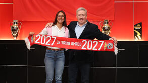 Catarina Amado com o vice-presidente Fernando Tavares