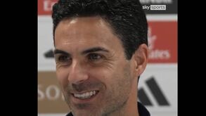 A reação de Arteta quando lhe perguntam sobre Gyökeres