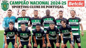Póster gigante do Sporting campeão grátis hoje com o Record: não perca!