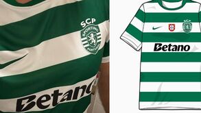 Será esta a camisola do Sporting para a próxima época? As imagens que circulam nas redes sociais