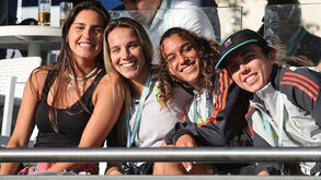 Kika Nazareth com Lúcia Alves, Andreia Norton e Pauleta