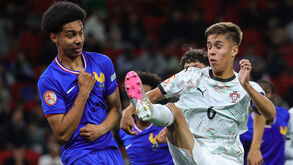 Rafael Quintas com Elykia Legros