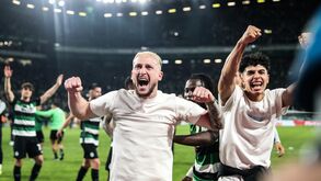 Recuperação à vista? Nuno Santos e Daniel Bragança mostram-se no ginásio do Sporting a trabalhar com bola