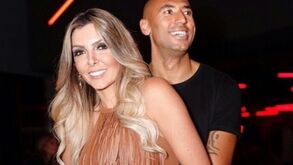 Luisão com a mulher, Brenda Mattar