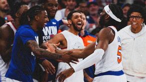 Knicks celebram vitória sobre Indiana Pacers no jogo cinco