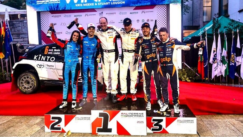 Pódio do Rali Terras D'Aboboreira