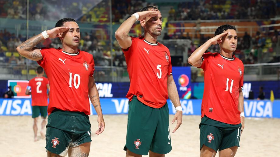 Portugal vence Japão e avança para as meias-finais do Mundial de futebol de praia
