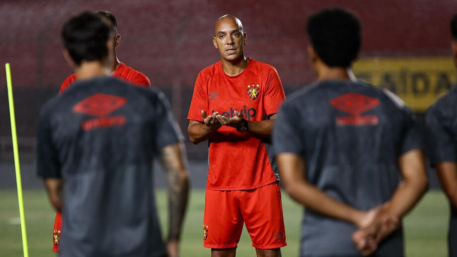 Pepa durante um treino do Sport