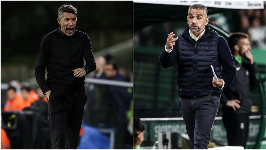 Bruno Lage (à direita) e Rui Borges (à esquerda) voltam a encontrar-se na Liga Portugal Betclic