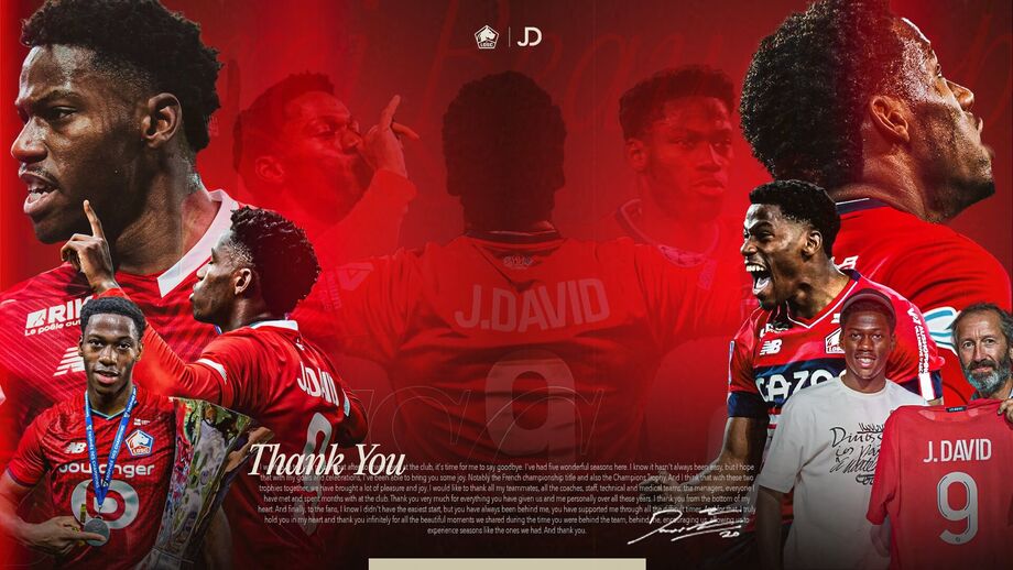 Jonathan David anuncia saída do Lille 