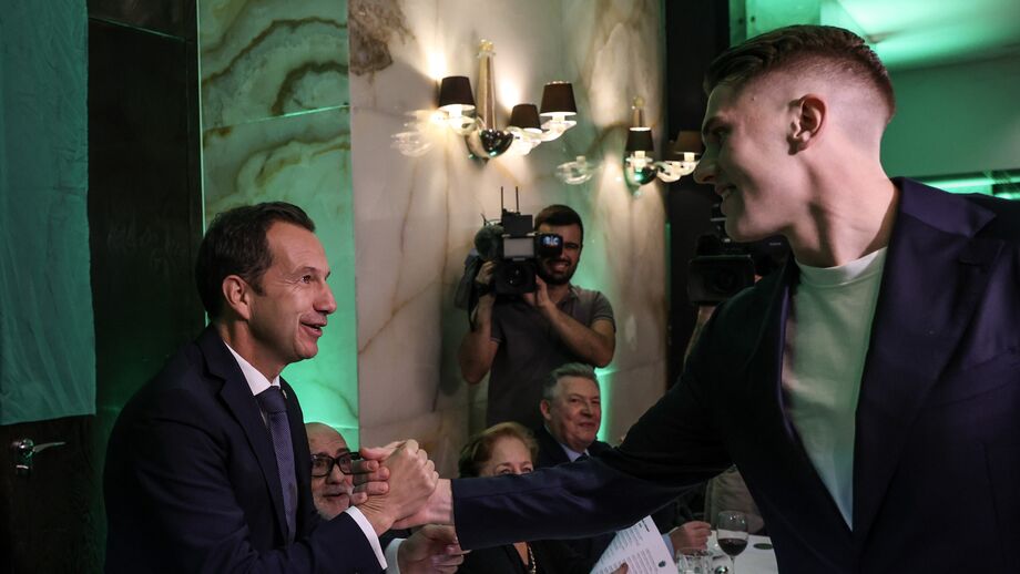 Frederico Varandas e Viktor Gyökeres