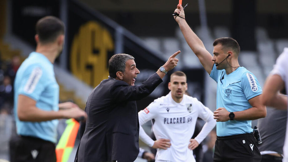 António Miguel Cardoso foi expulso no jogo frente ao Farense