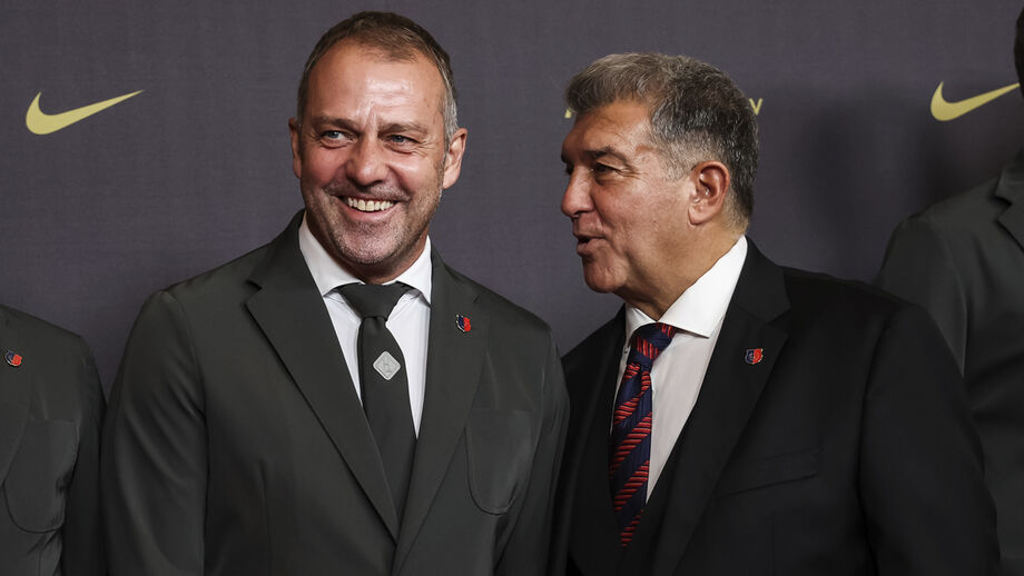 Laporta destaca a importância de Hansi Flick na grande temporada do Barcelona