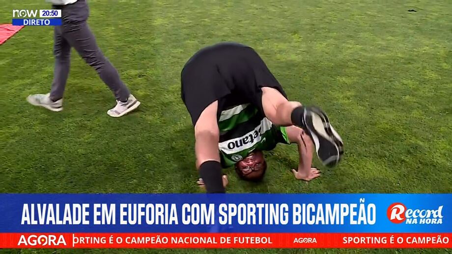 Roupeiro do Sporting como momento divertido nos festejos do campeonato