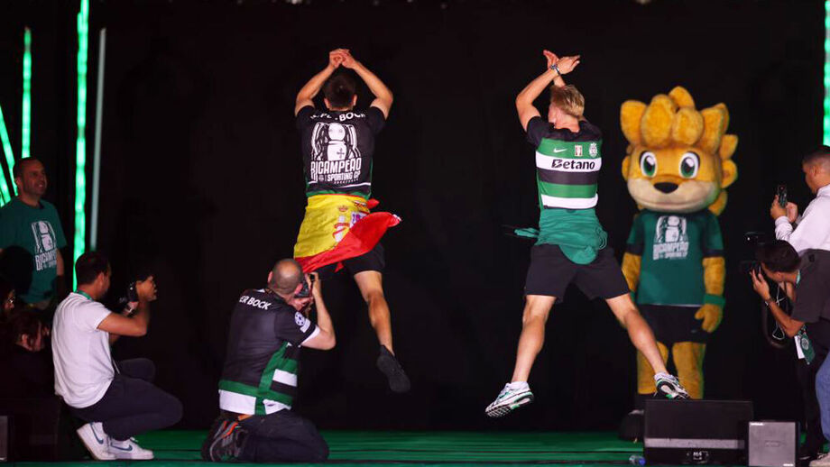 Jogadores do Sporting foram sendo apresentados um a um
