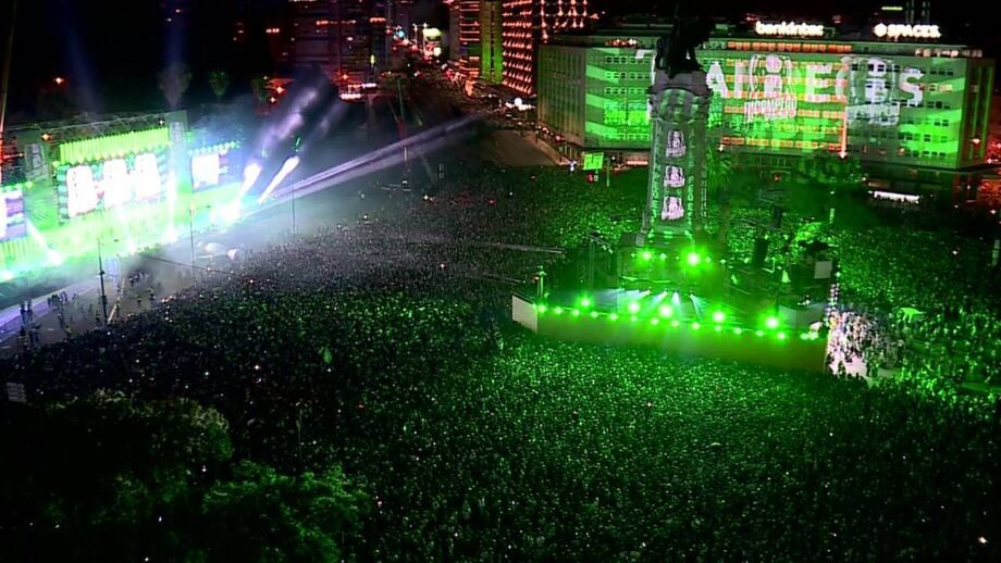 Festa do Sporting no Marquês de Pombal