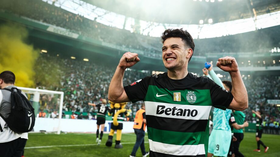 Pote festeja no Estádio José Alvalade