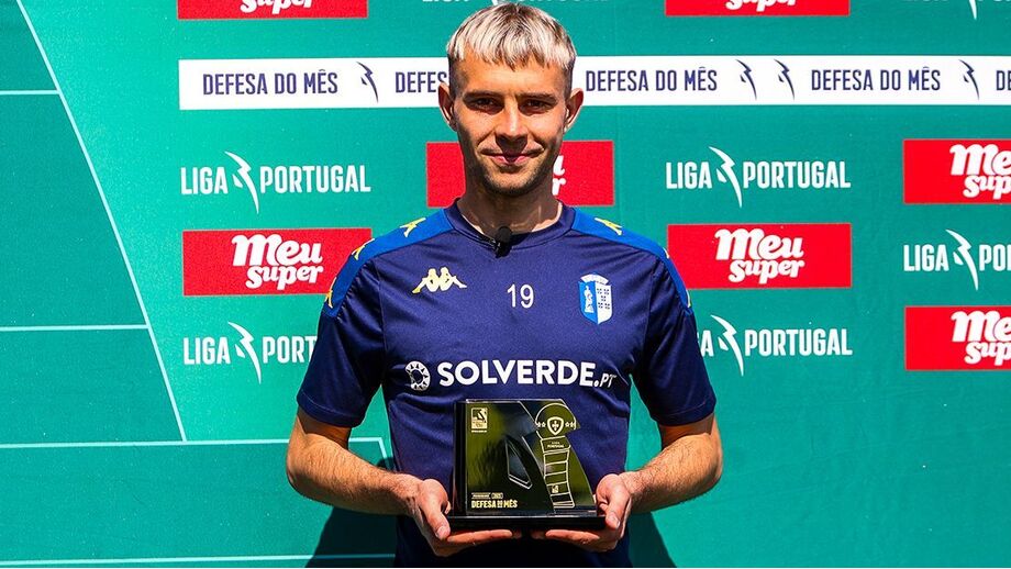 Lebedenko, defesa do mês de abril da 2.ª Liga