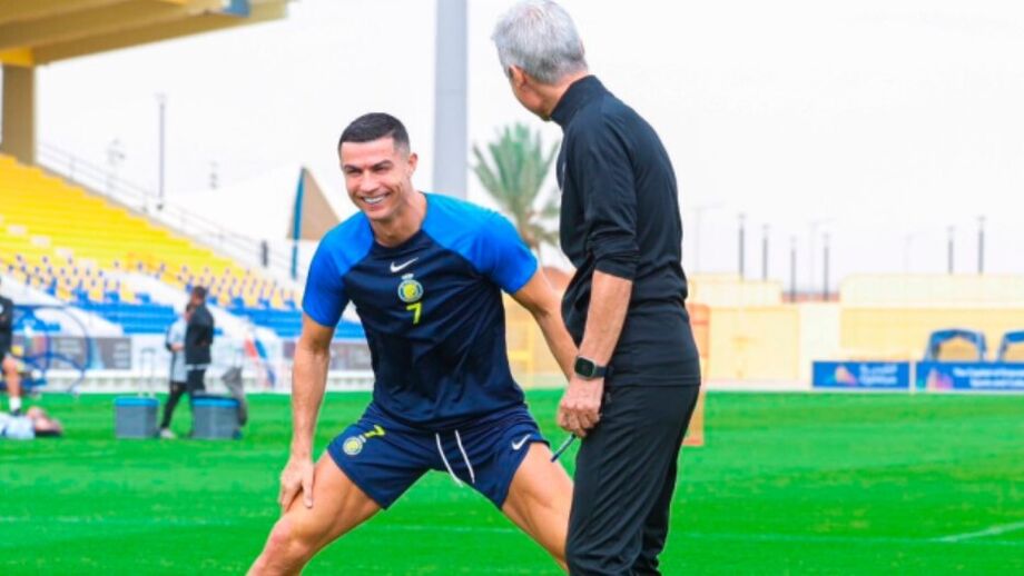 Luís Castro com Cristiano Ronaldo