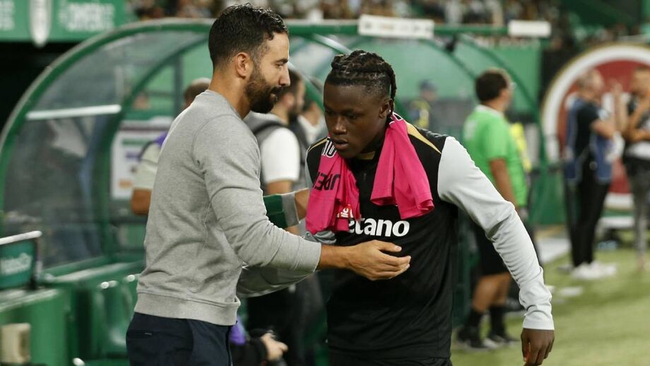 Quenda e Ruben Amorim no Sporting