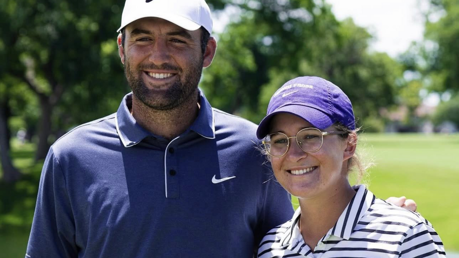 Sofia Sá com Scottie Scheffler