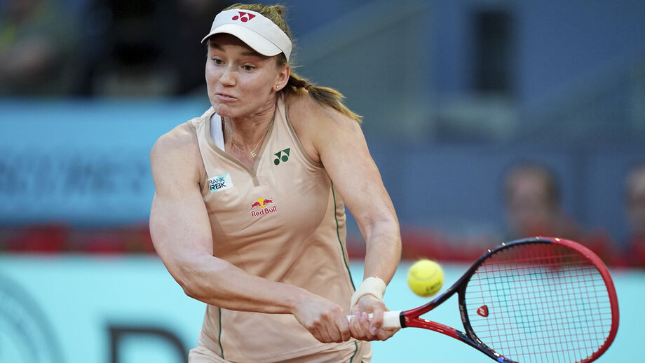 Elena Rybakina em ação