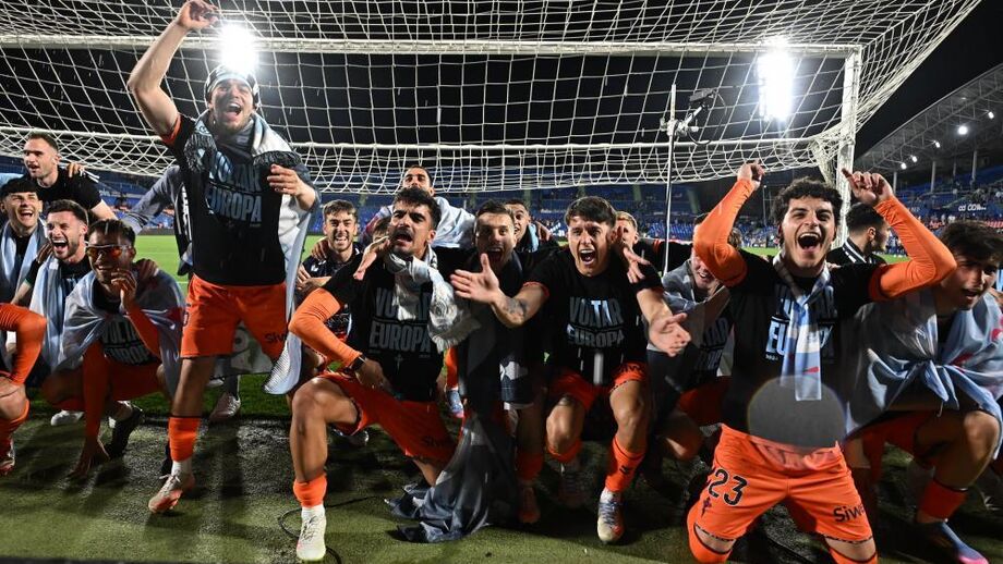 Jogadores do Celta de Vigo celebram