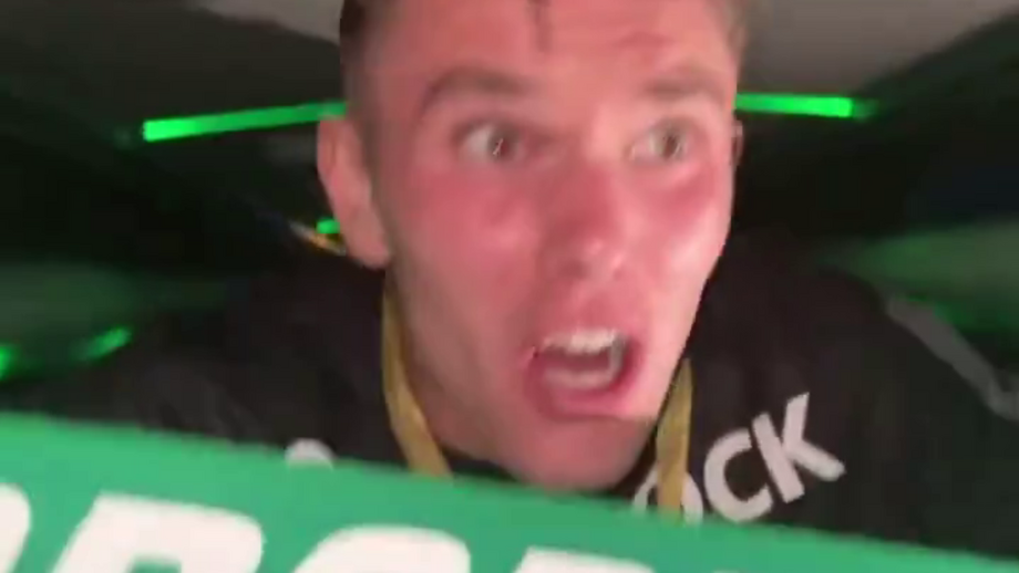 Avançado sueco é um dos mais ativos nas celebrações da conquista da Taça de Portugal