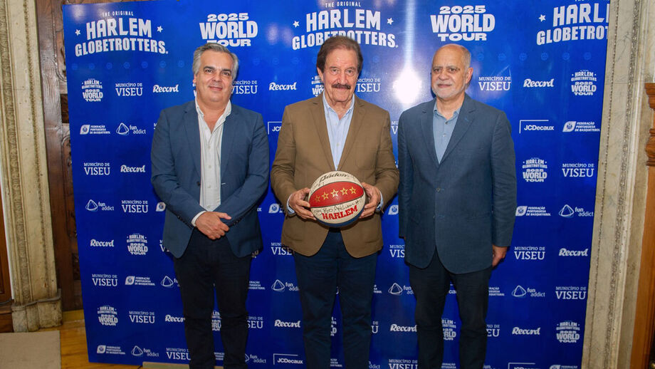 A apresentação do regresso dos Harlem Globetrotters a Viseu