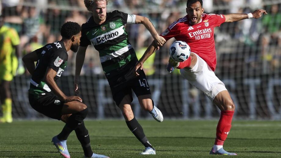Hjulmand e Pavlidis em ação na final da Taça de Portugal