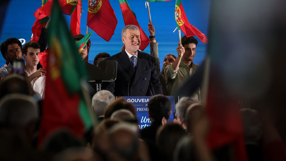 Gouveia e Melo na apresentação oficial da candidatura à presidência da República