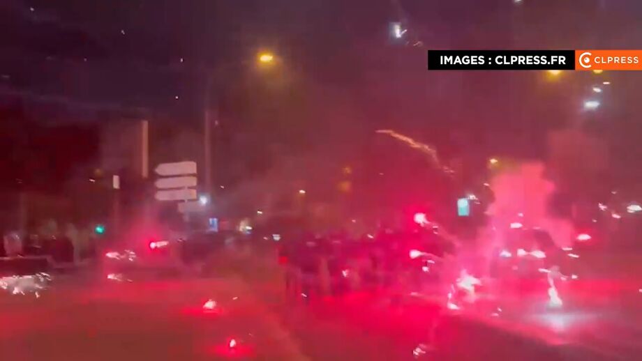 Durante os festejos da conquista da primeira Liga dos Campeões do PSG