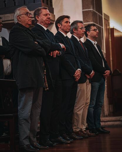 Comitiva da direção do Gil Vicente presente na eucaristia