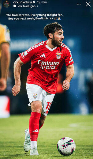 A mensagem de Kökçü no Instagram