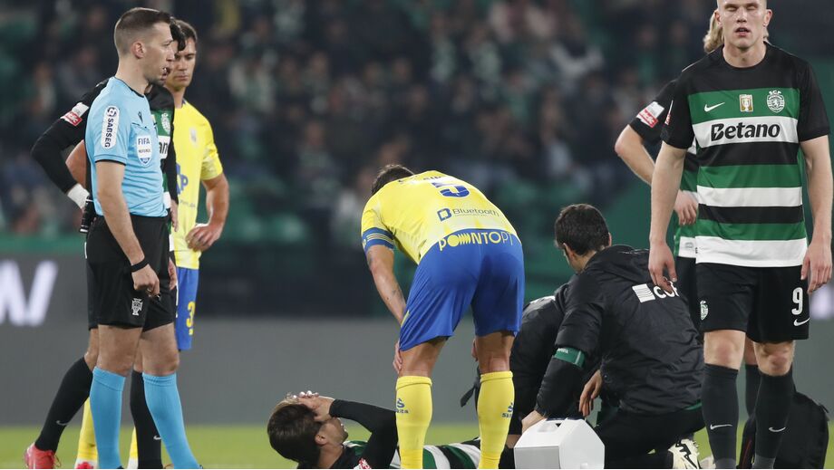 Bragança sofreu uma lesão grave no joelho esquerdo contra o Arouca