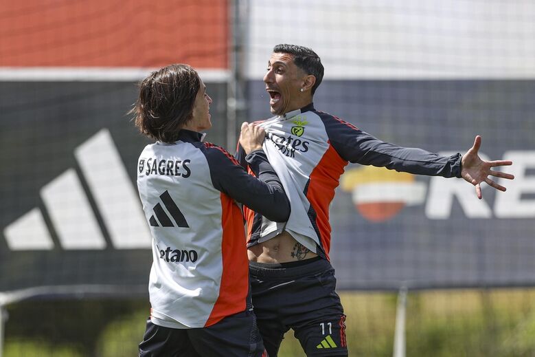 Último treino do Benfica antes do dérbi frente ao Sporting