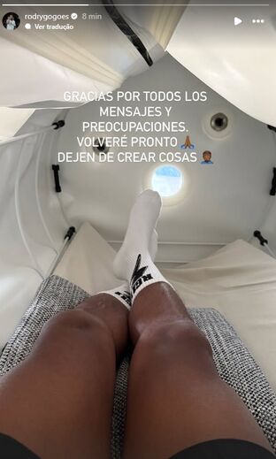 Rodrygo publicou uma 'story' no Instagram