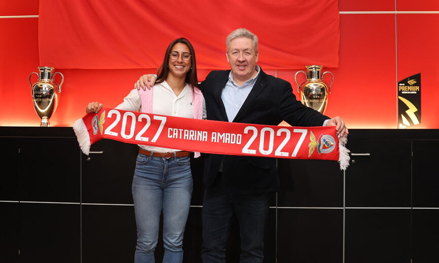 Catarina Amado com o vice-presidente Fernando Tavares