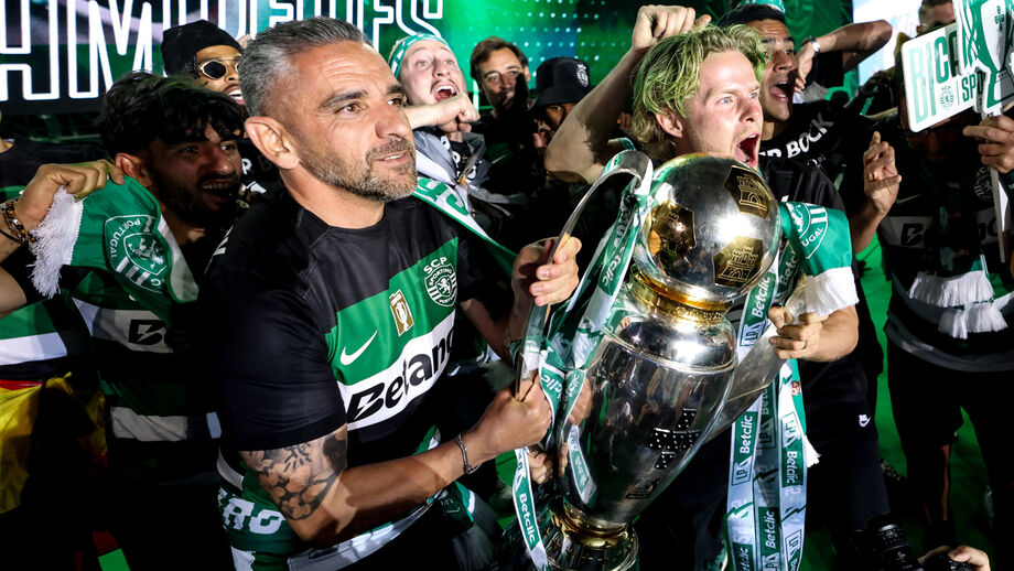 As imagens da festa do bicampeonato do Sporting