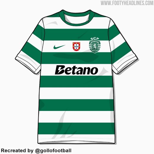 Imagens da nova camisola do Sporting já circulam nas redes sociais