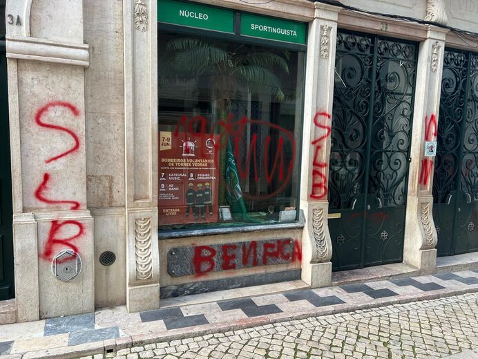 Núcleo sportinguista de Torres Vedras vandalizado