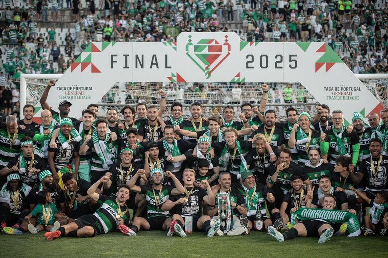 As melhores imagens da festa do Sporting no Jamor após a conquista da Taça de Portugal